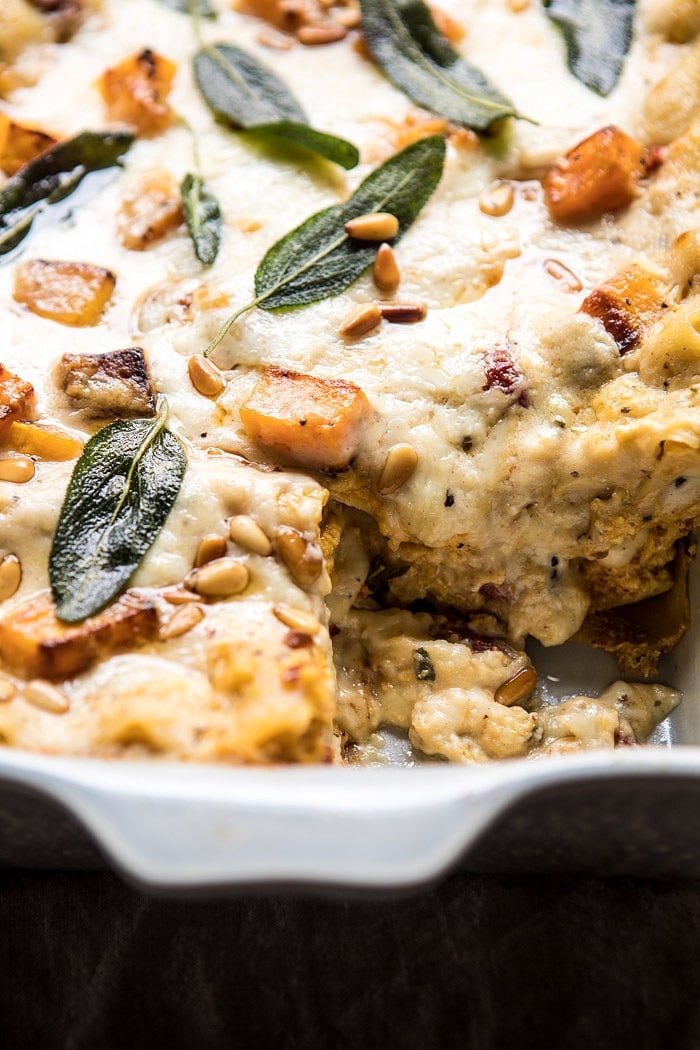 Butternut Squash and Sun-Dried Tomato White Lasagna | halfbakedharvest.com @hbharvest