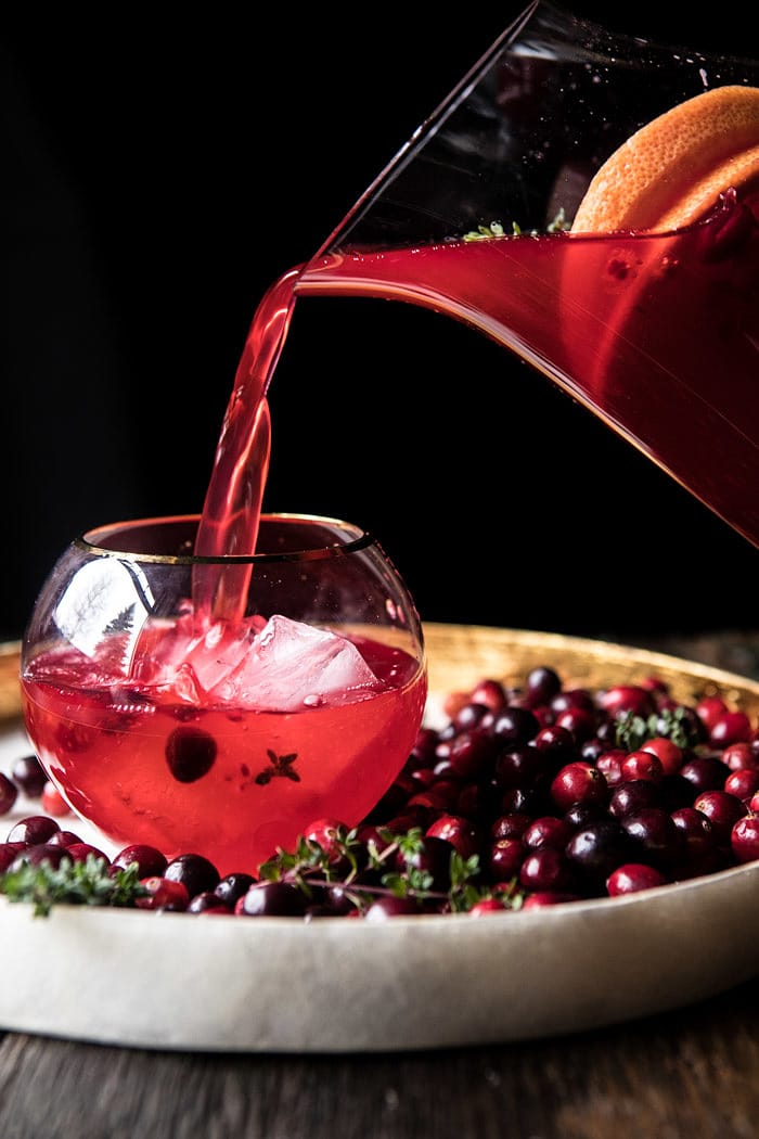 Cranberry Thyme Spritz | halfbakedharvest.com @hbharvest