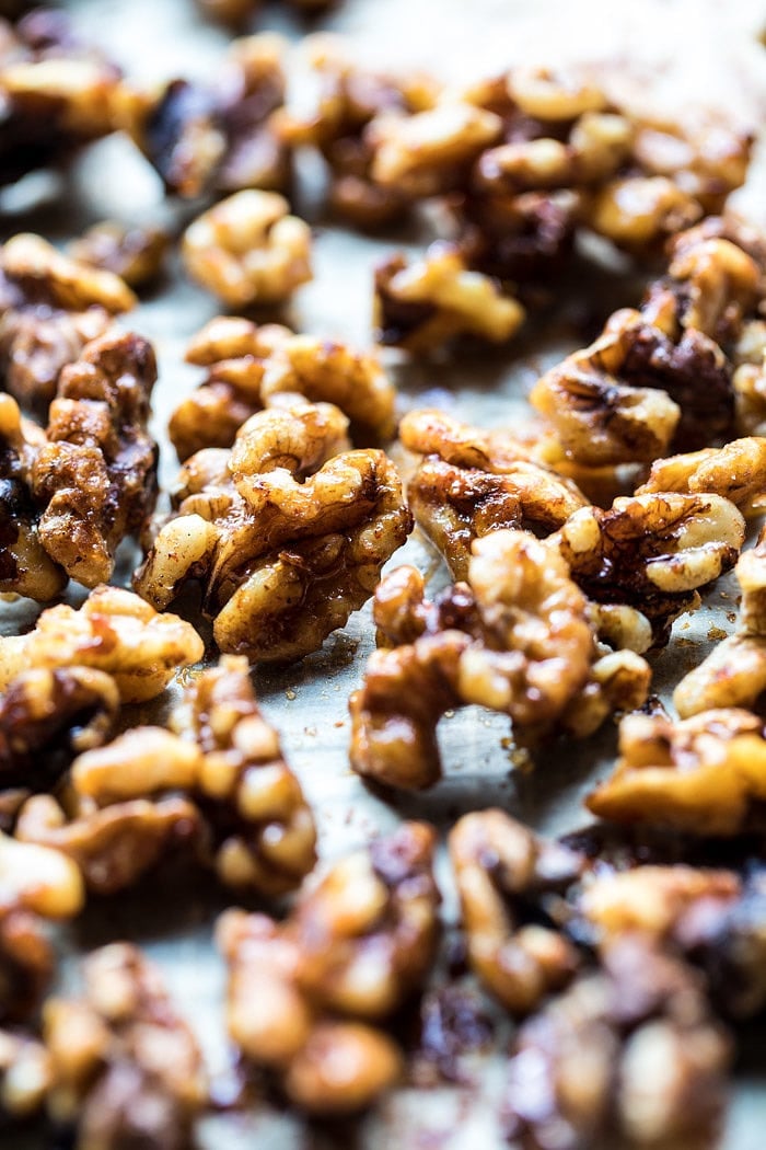 Pomegranate Avocado Salad with Candied Walnuts | halfbakedharvest.com @hbharvest