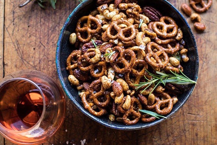 Sweet 'n' Savory Roasted Nuts and Pretzels | halfbakedharvest.com @hbharvest