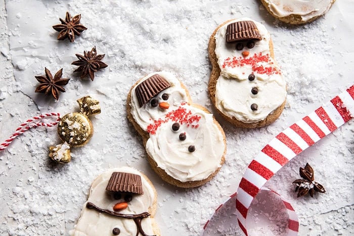 Eggnog Frosted Chai Snickerdoodle Snowmen | halfbakedharvest.com @hbharvest