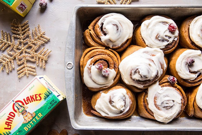 Overnight Gingerbread Cinnamon Rolls | halfbakedharvest.com @hbharvest