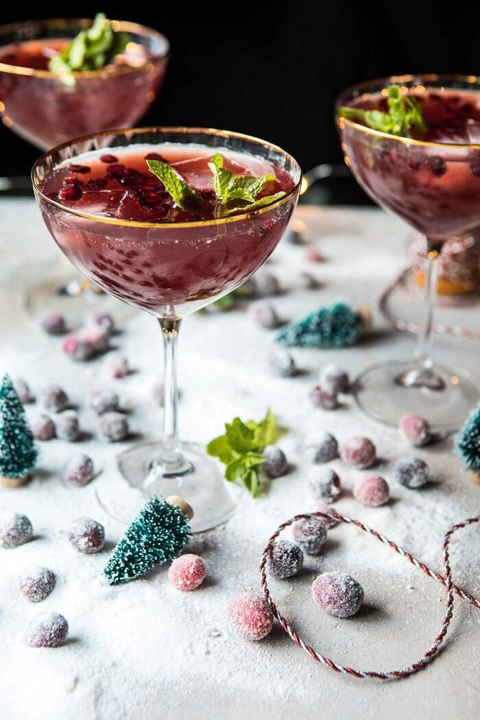Rudolph's Rockin' Pomegranate Jingle Juice Punch | halfbakedharvest.com @hbharvest