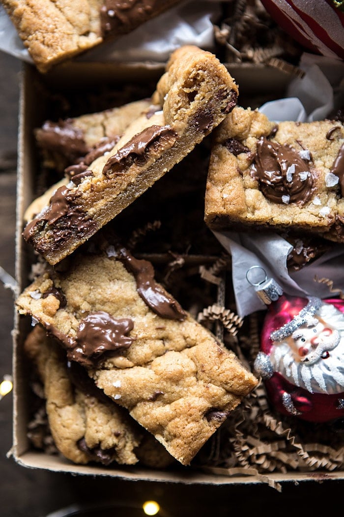 Salted Milk Chocolate and Peanut Butter Blondies | halfbakedharvest.com @hbharvest