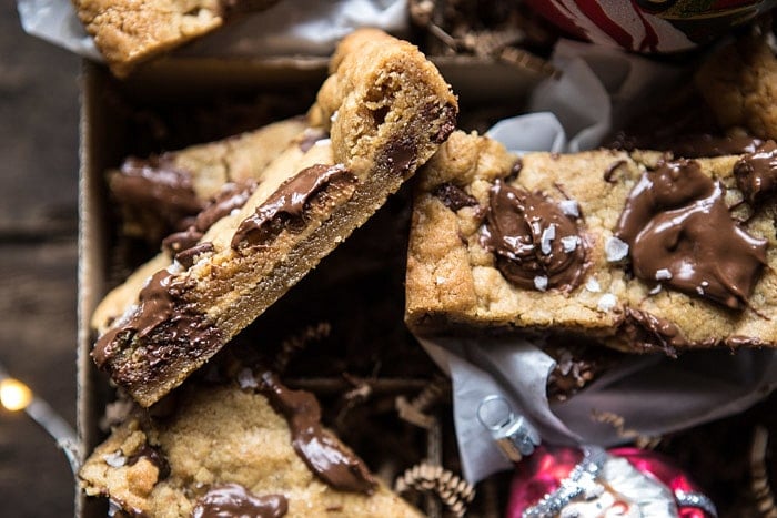 Salted Milk Chocolate and Peanut Butter Blondies | halfbakedharvest.com @hbharvest