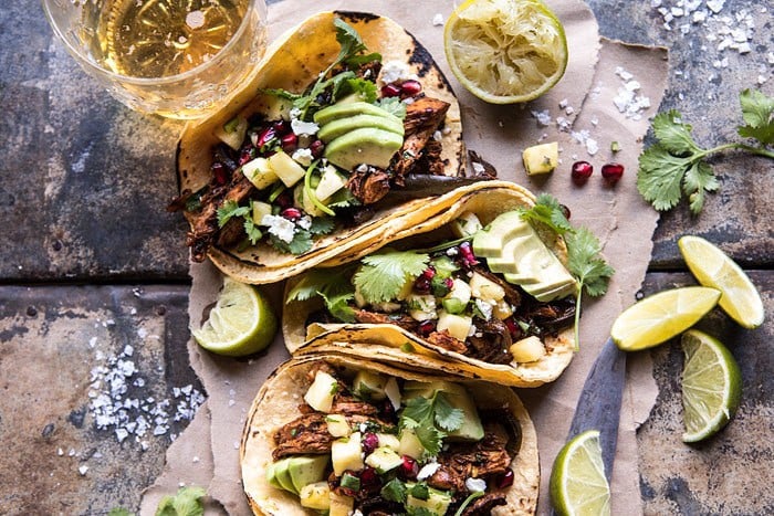 Instant Pot Spicy Pineapple Chicken Tacos | halfbakedharvest.com @hbharvest