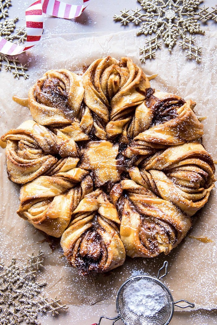Snowflake Pull-Apart Monkey Bread | halfbakedharvest.com @hbharvest