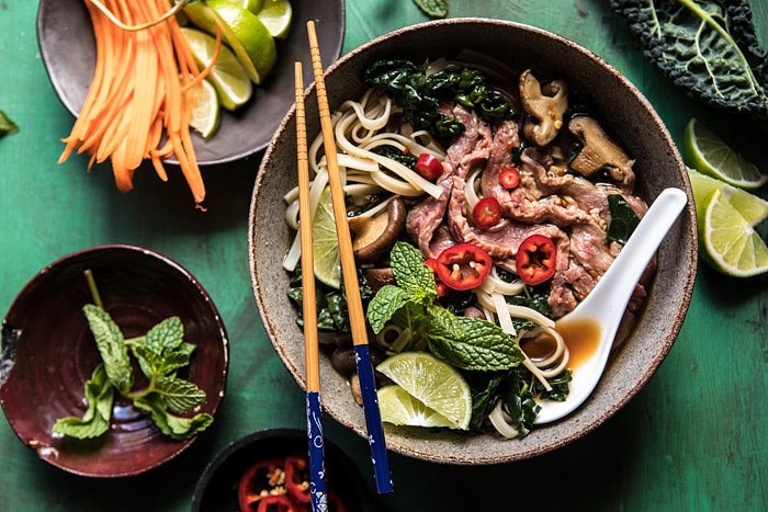 Quick Cleansing Kale and Mushroom Pho | halfbakedharvest.com @hbharvest