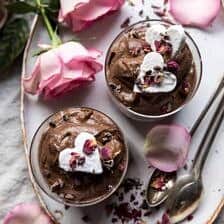 6 Ingredient Vegan Chocolate Chia Mousse | halfbaledharvest.com #vegan #chocolate #recipes