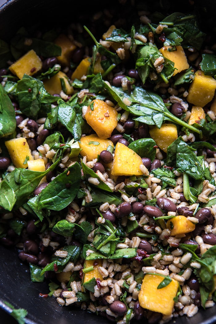 Chipotle Black Bean, Brown Rice, and Mango Quesadillas | halfbakedharvest.com #mexican #healthy #recipes