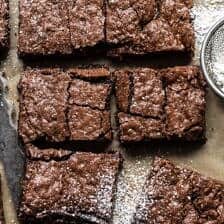 Crinkle Top Brownies | halfbakedharvest.com #brownies #recipes #chocolate