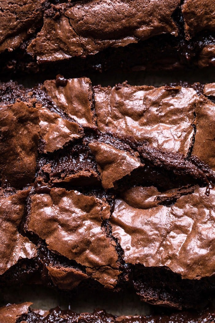 Crinkle Top Brownies | halfbakedharvest.com #brownies #recipes #chocolate