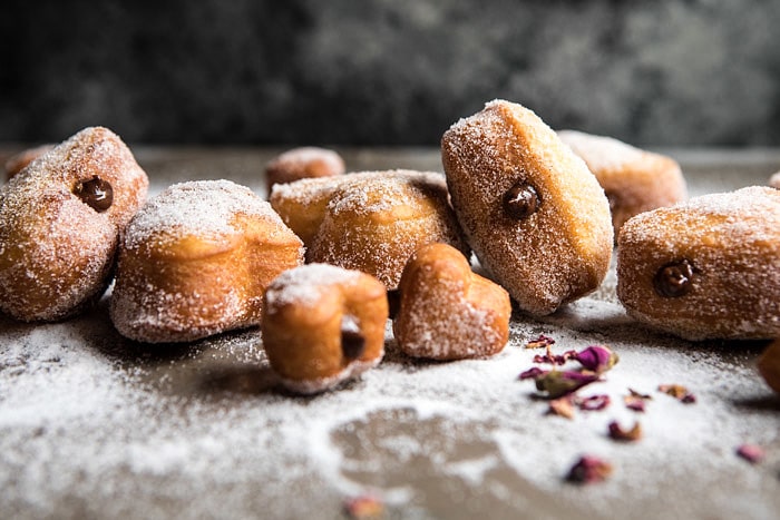 Easy Chocolate Heart Doughnuts | halfbakedharvest.com #valentinesday #doughnut #easy #recipes