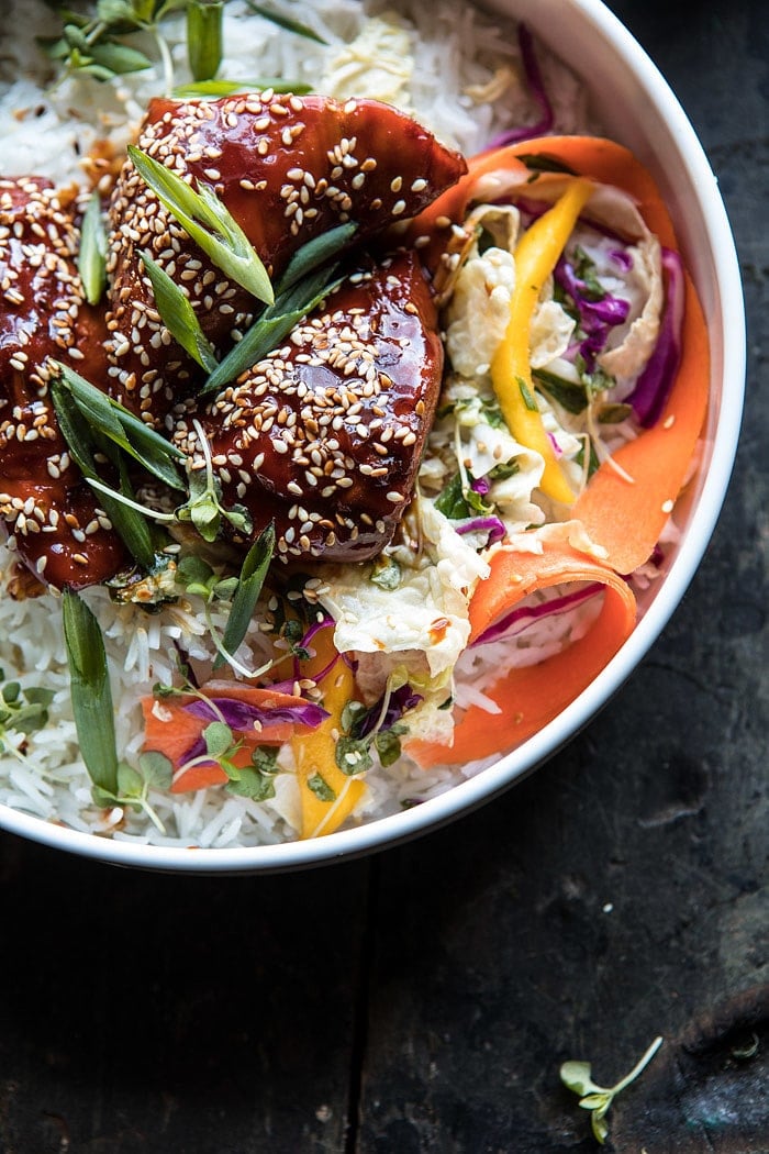 Instant Pot Sticky Korean Chicken | halfbakedharvest.com #instantpot #korean #chicken #dinner #recipes #easy