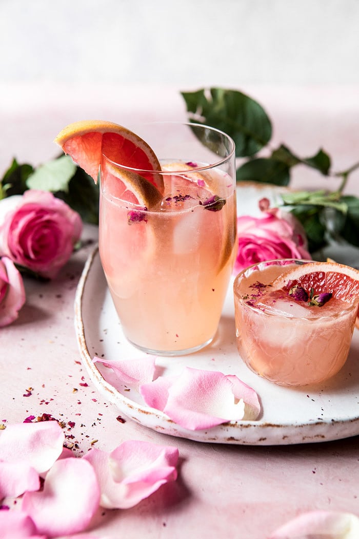 Rose and Ginger Paloma | halfbakedharvest.com #valentinesday #drink #cocktail #recipes