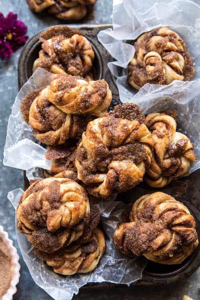Easiest Cinnamon Crunch Knots | halfbakedharvest.comm #quick #easy #recipe #brunch