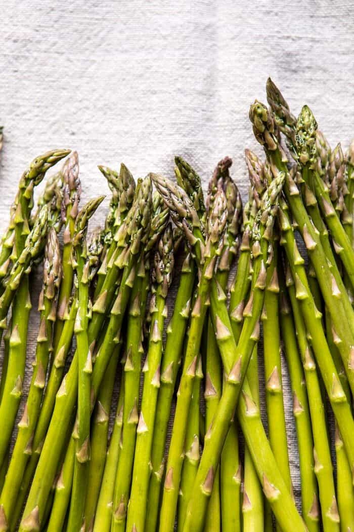 Spicy Pesto, Asparagus, and Ricotta Pasta with Crispy Prosciutto | halfbakedharvest.com #pasta #recipes #quick