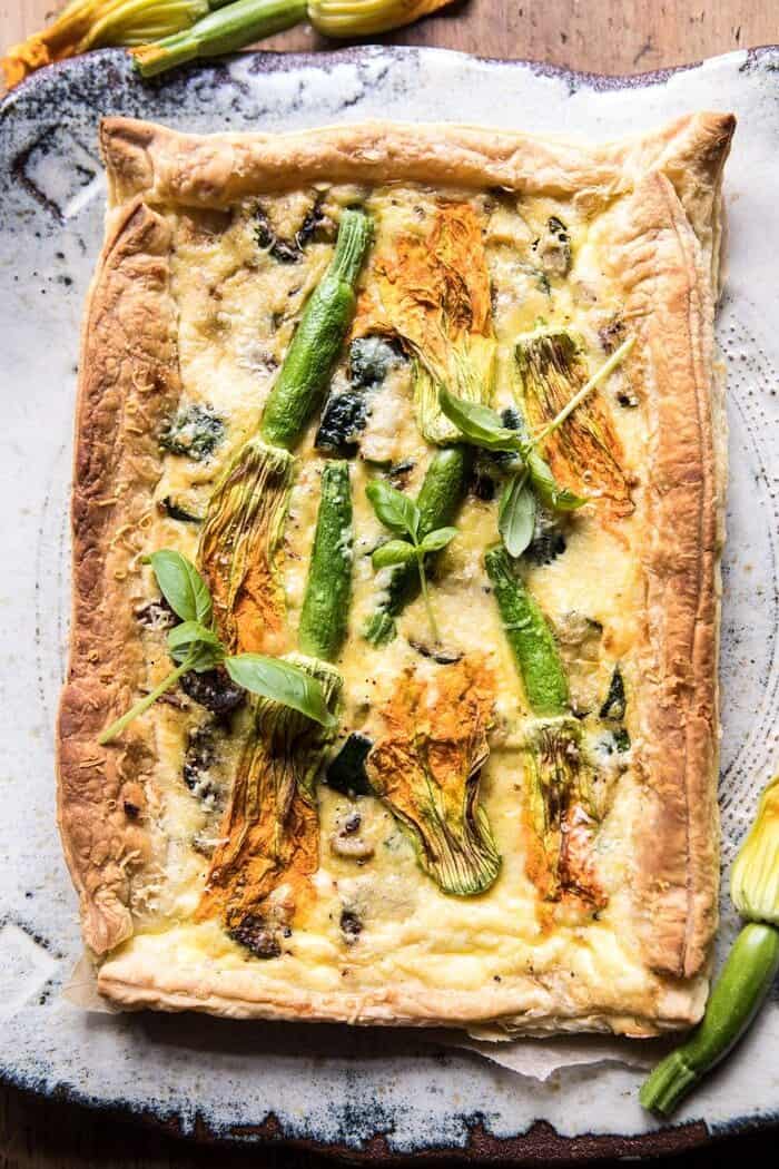 Zucchini, Bacon, and Pecorino Tart | halfbakedhavrest.com #zucchini #spring #summer #brunch