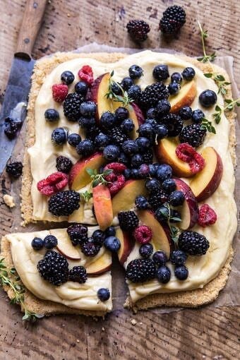 No Bake Mixed Berry Custard Tart | halfbakedharvest.com #summerrecipes #easyrecipes #nobake #fruit