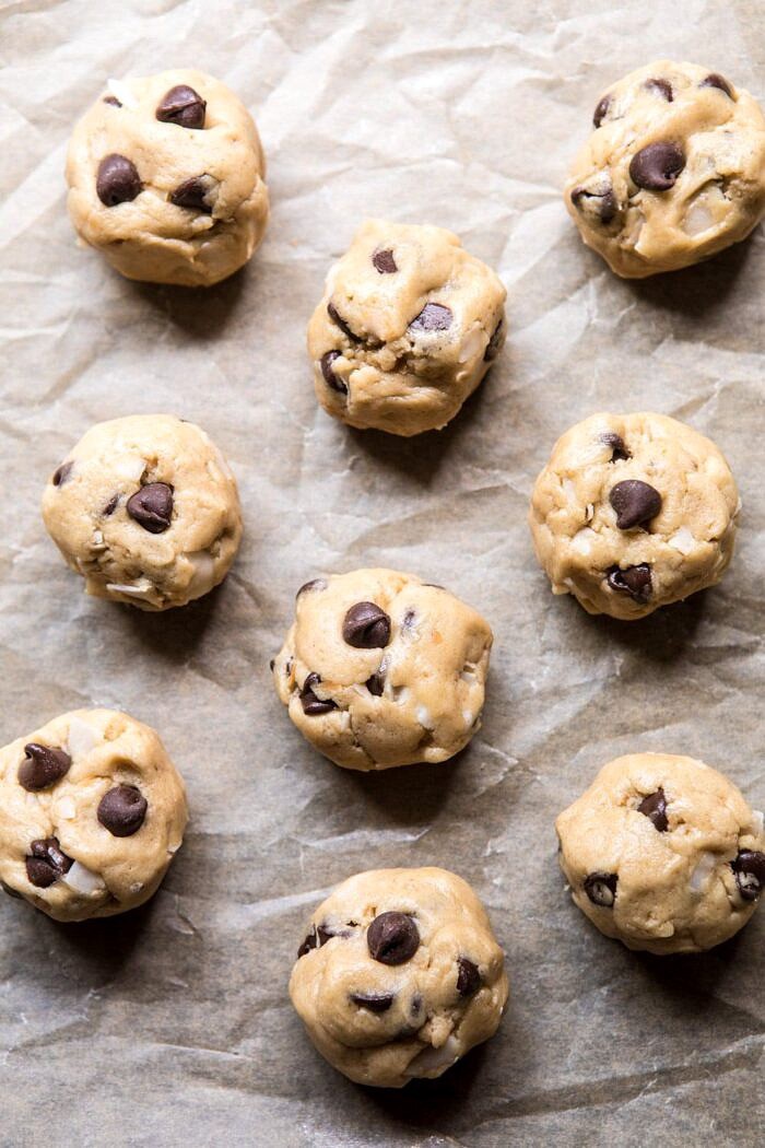 raw cookie dough balls