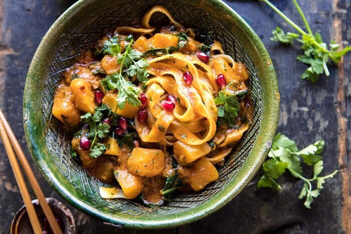 horizontal photo of Slow Cooker Saucy Thai Butternut Squash Curry