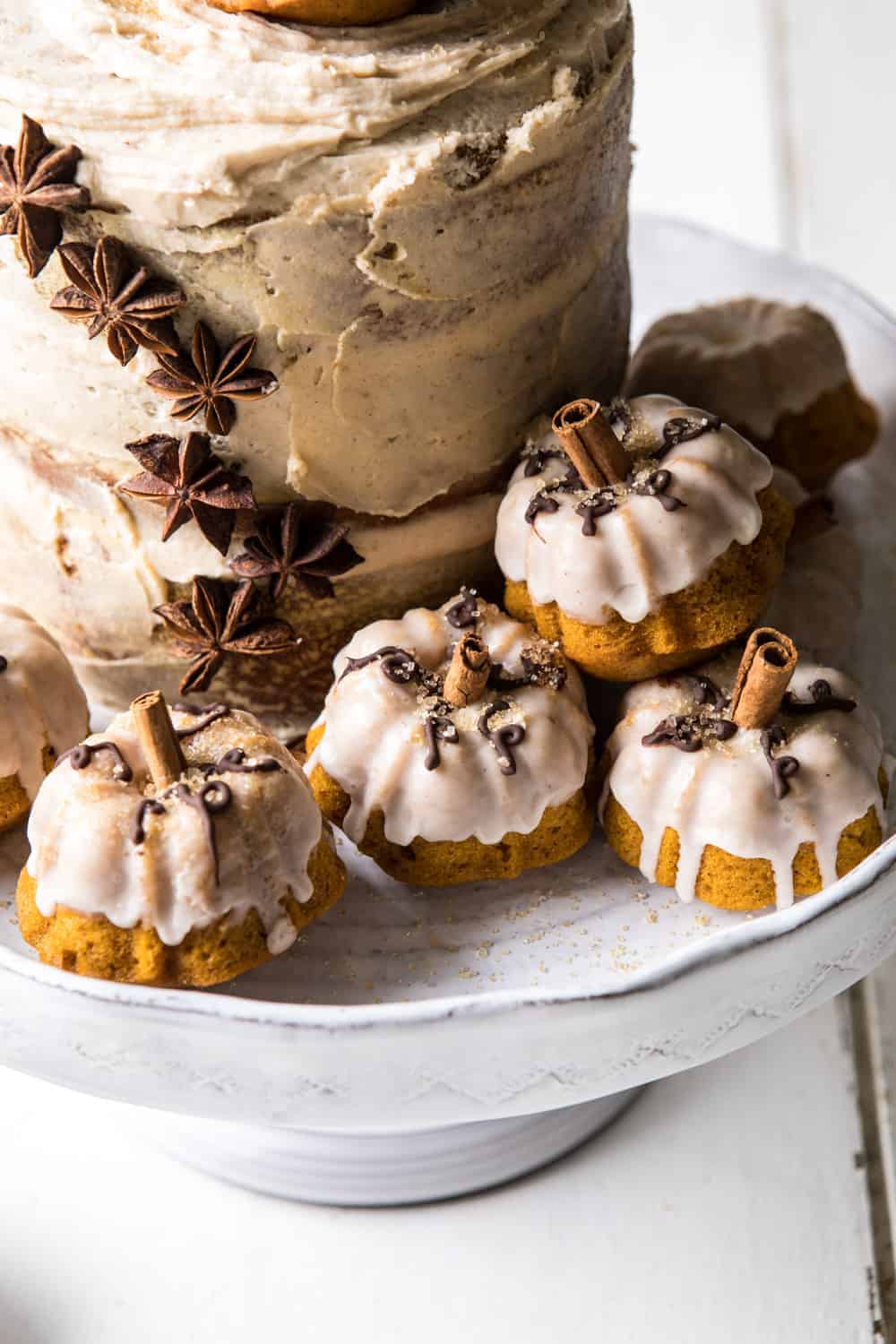 Chai Pumpkin Cake with Maple Browned Butter Frosting | halfbakedharvest.com #pumpkin #chai #fall #autumn #thanksgiving