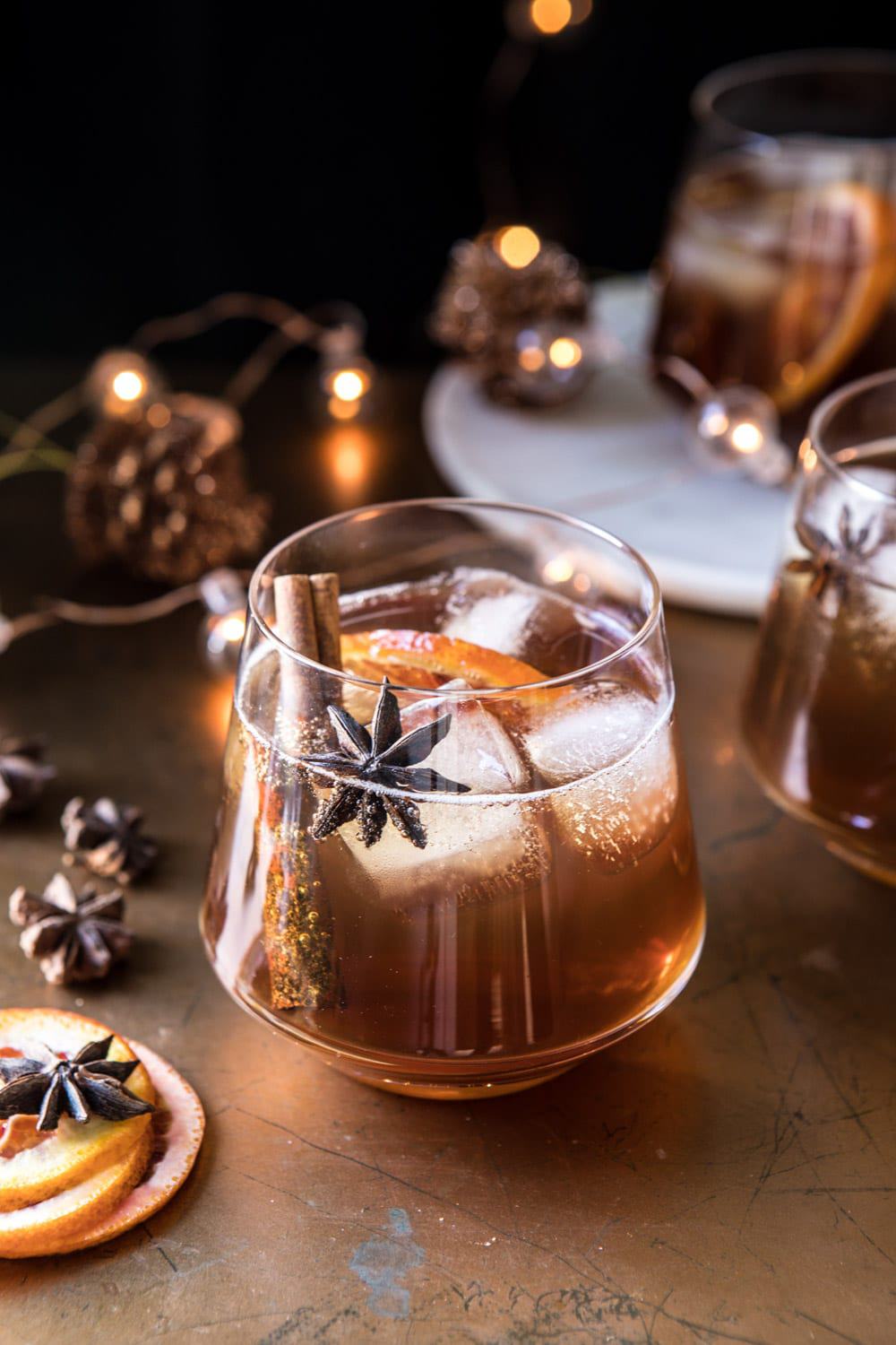 Vanilla Chai Old Fashioned | halfbakedharvest.com #bourbon #cocktail #drink #thanksgiving #holiday #chai