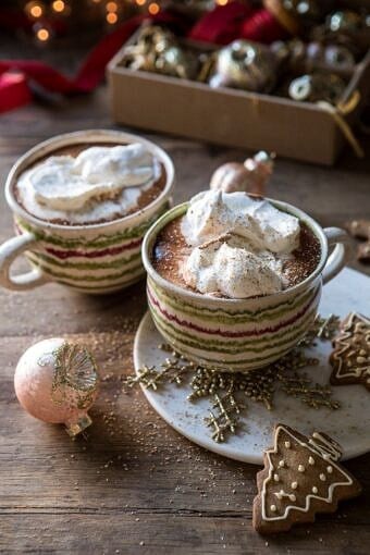 Vanilla Mocha Hot Cocoa | halfbakedharvest.com #hotchocolate #hotcocoa #chocolate #christmas #easyrecipes