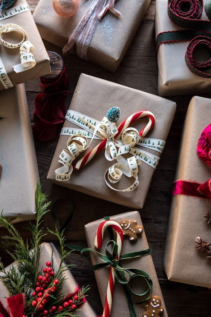 Christmas Gift Wrapping Ideas | halfbakedharvest.com #holiday #DIY #crafts #christmas