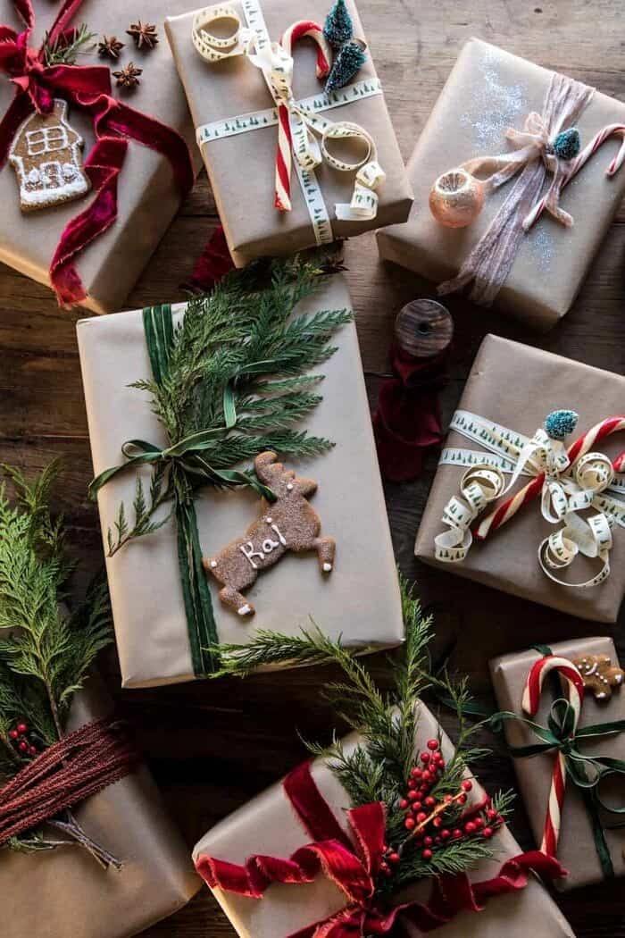 Christmas Gift Wrapping Ideas | halfbakedharvest.com #holiday #DIY #crafts #christmas