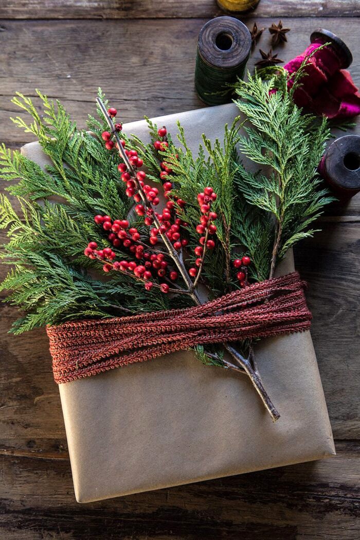 Christmas Gift Wrapping Ideas | halfbakedharvest.com #holiday #DIY #crafts #christmas