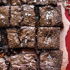 Salted Caramel and Milk Chocolate Brownies | halfbakedharvest.com #brownies #chocolate #caramel #Christmas #dessert