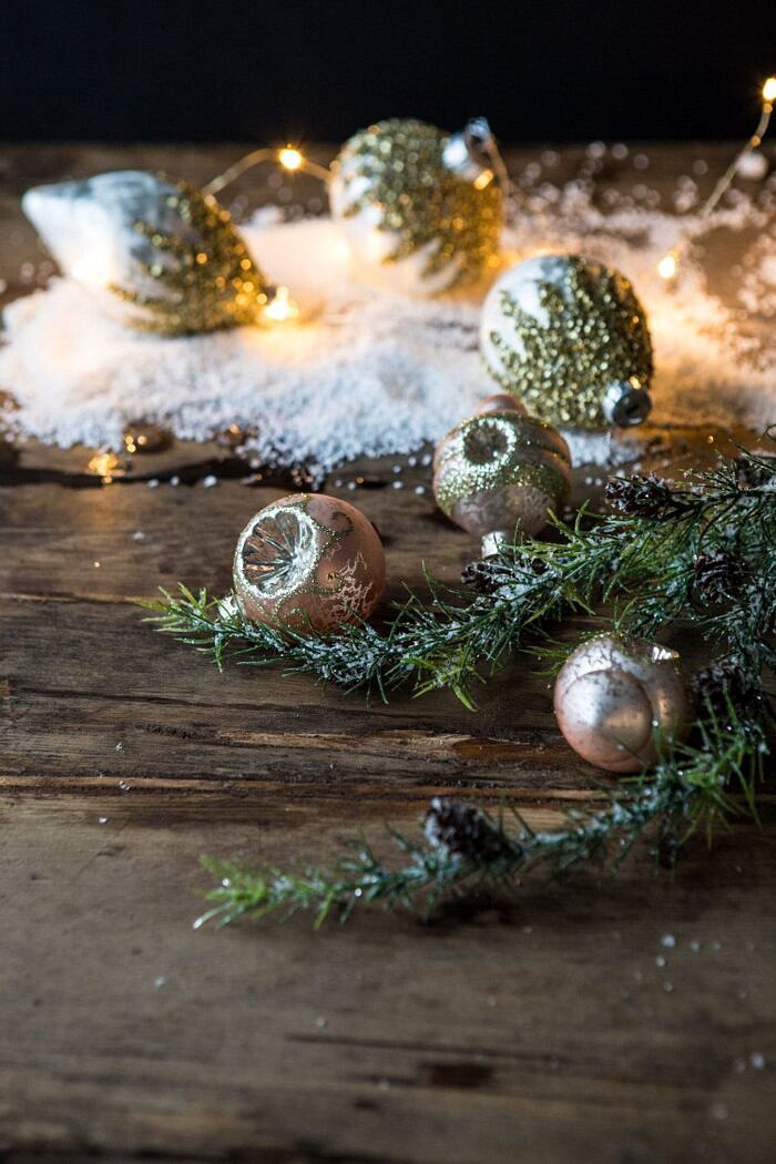 Spicy Pomegranate Moscow Mule | halfbakedharvest.com #cocktails #christmas #holiday #drinks #pomegranate #vodka ornaments