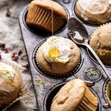 Vanilla Chai Lemon Ricotta Muffins | halfbakedharvest.com #breakfast #brunch #healthyrecipes #lemon #winter #chai