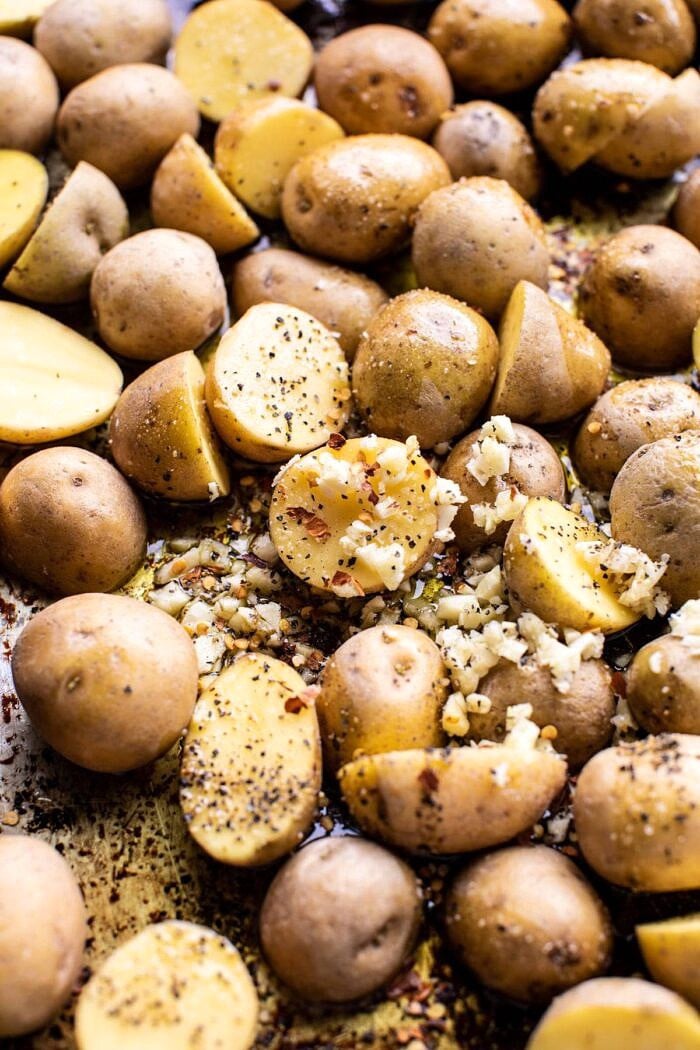 potatoes before roasting