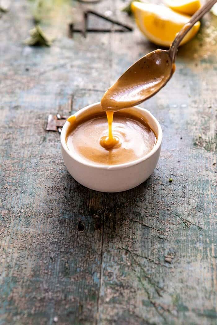 Baked Black Pepper Ranch Chicken Fingers with Honey Mustard | halfbakedharvest.com #chicken #easyrecipes #dinner #chickenfingers Honey Mustard