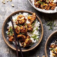 Better Than Takeout Kung Pao Cauliflower | halfbakedharvest.com #vegan #healthyrecipes #easyrecipes #vegetables