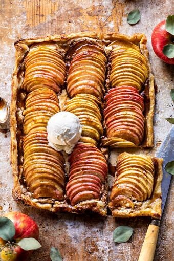Chai Spiced Apple Ricotta Galette | halfbakedhavest.com #apple #pastry #fallrecipes #autumn
