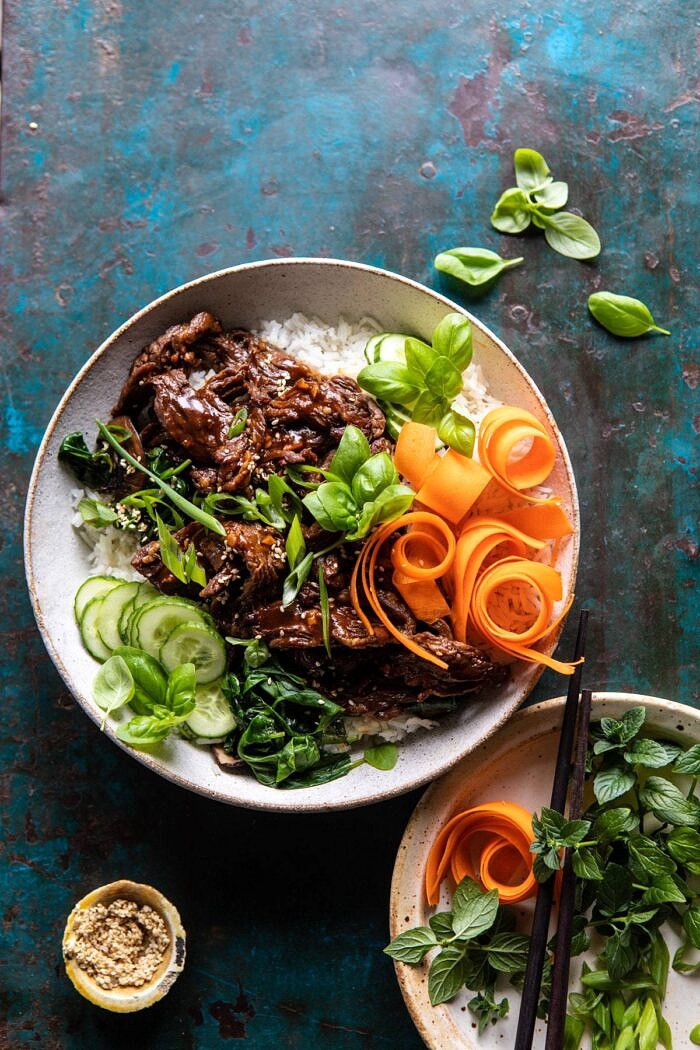 Korean beef with yum yum sauce | halfbakedharvest.com 