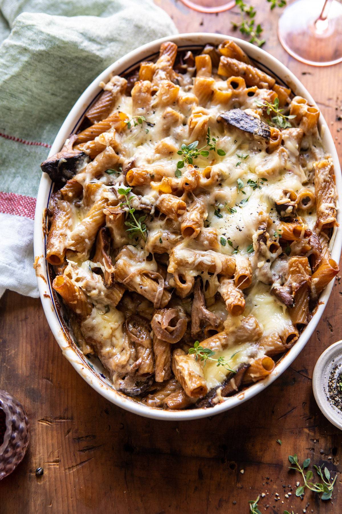 One Pot Creamy French Onion Pasta Bake | halfbakedharvest.com #pasta #frenchonion #easyrecipes