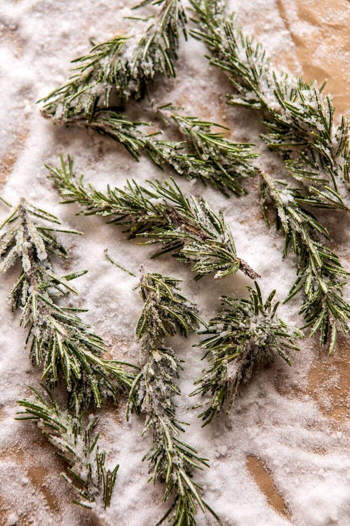 photo of sugared rosemary 