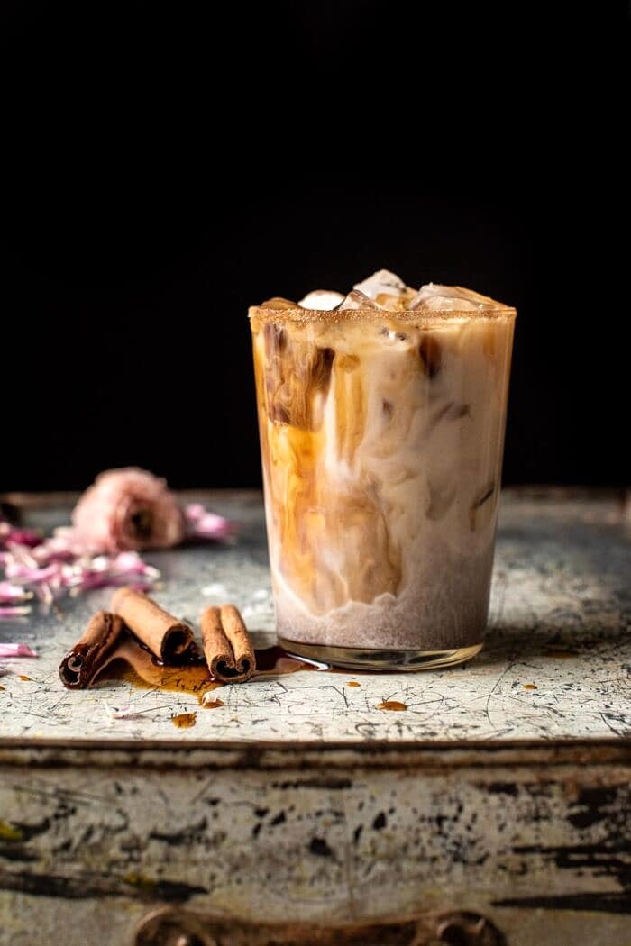 Dirty Horchata | halfbakedharvest.com side angled photo of Dirty Horchata