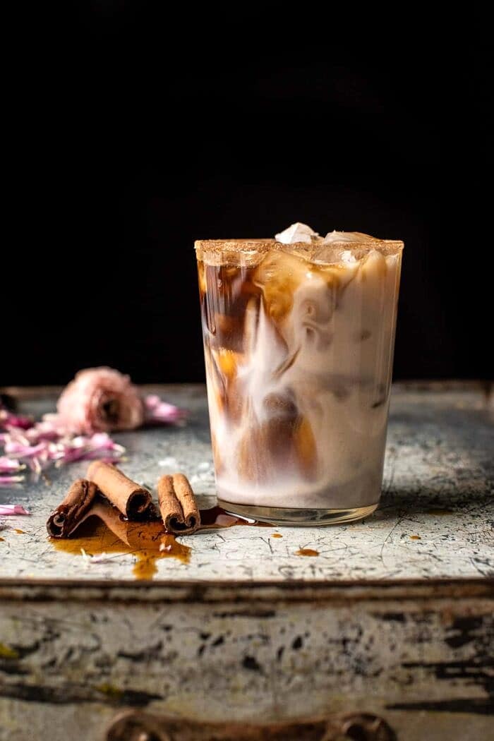 Dirty Horchata | halfbakedharvest.com side angled photo of Dirty Horchata