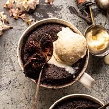 5 Minute Molten Chocolate Mug Cake | halfbakedharvest.com
