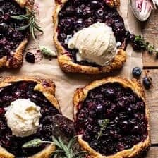 Bursting Blueberry Lemon Thyme Tarts | halfbakedharvest.com
