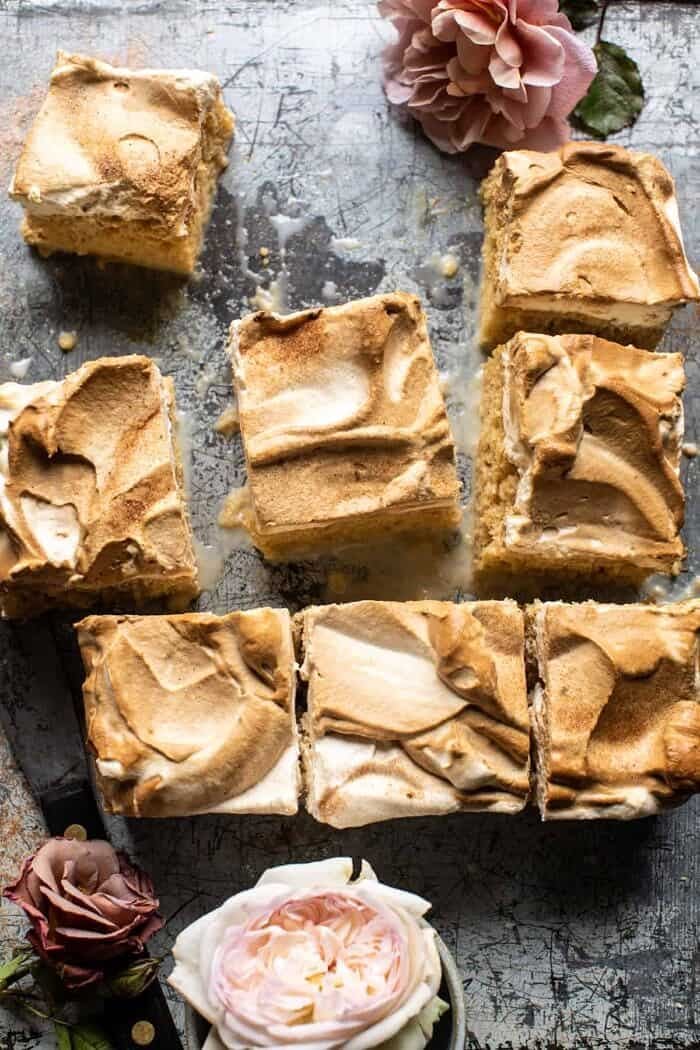 Dirty Horchata Tres Leches Cake | halfbakedharvest.com overhead photo of Dirty Horchata Tres Leches Cake