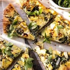 Garden Greens Goddess Pizza | halfbakedharvest.com