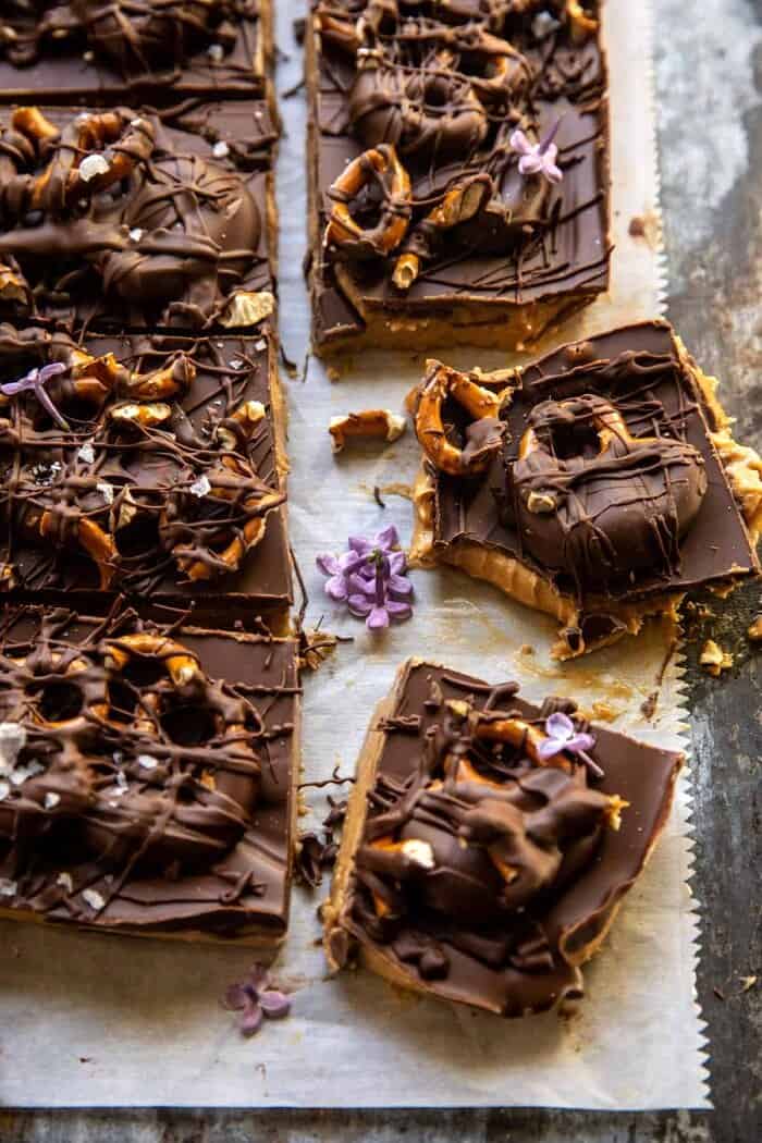 Buckeye Crunch Bars | halfbakedharvest.com