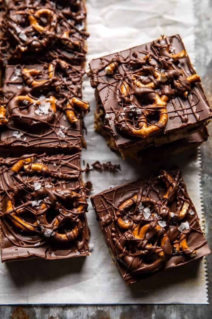 close up side photo of Buckeye Crunch Bars