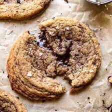 Giant Salted Espresso Hot Fudge Cookies | halfbakedharvest.com